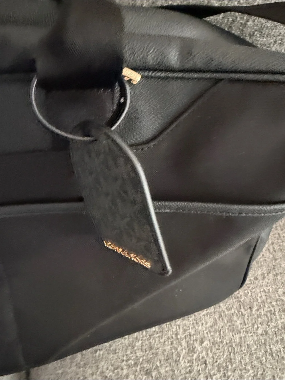 Michael Kors Black Nylon Laptop Briefcase with Detachable Strap
